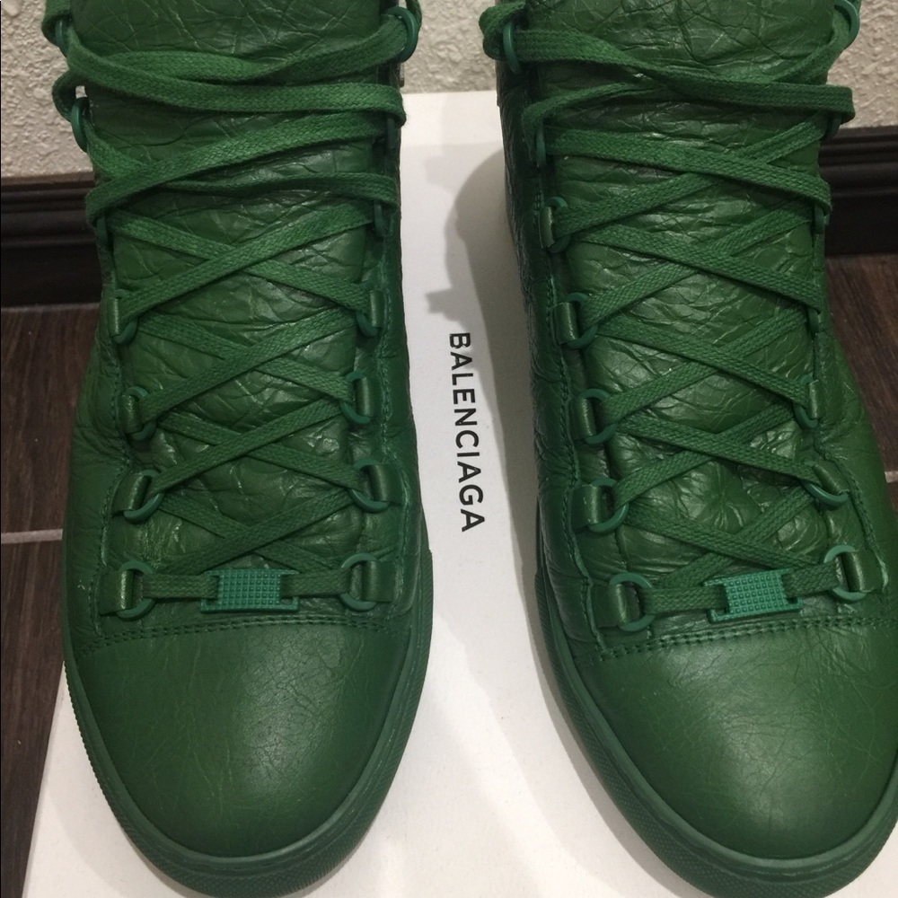 Balenciaga Arenas high top (Green) Size 42
